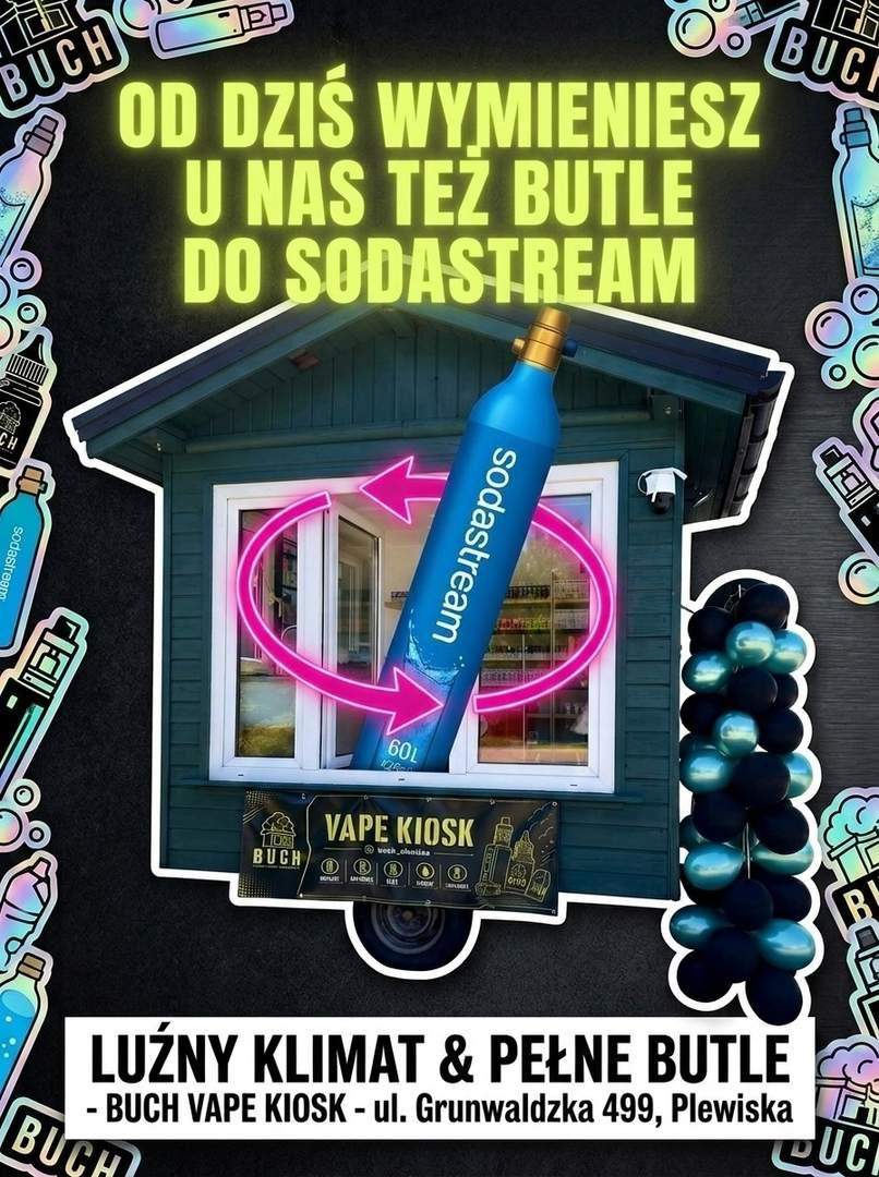 Punkt wymiany butli Sodastream Plewiska