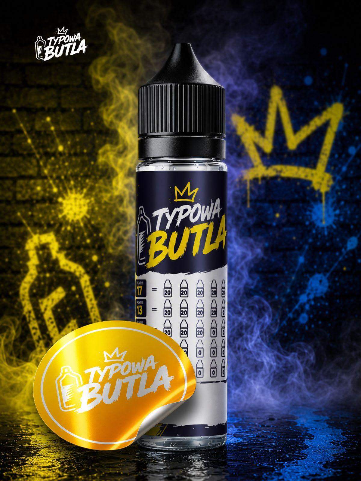 Typowa Butla - Pusta butelka 60 ml do mieszania płynów